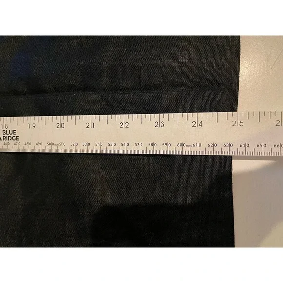 Ellen Tracy Women's Size 6 Black 100% Linen Lightweight Button Up Jacket - Picture 7 of 8